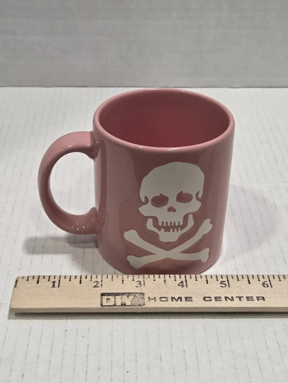 Waechtersbach Germany Pink Skull Crossbones Ceramic Mug